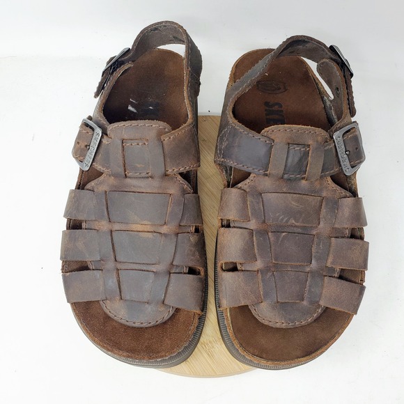 Skechers Jammers Sandals Mens 11 Fisherman Brown Chunky Platform 90s‎ Y2K Shoes main image 16